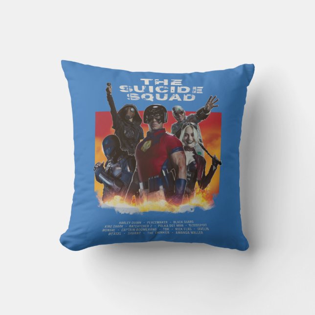 Coussin L'équipe du suicide | Poster de cinéma de style ré (Recto)