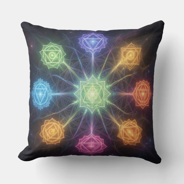 Coussin Les 7 Chakras (Recto)