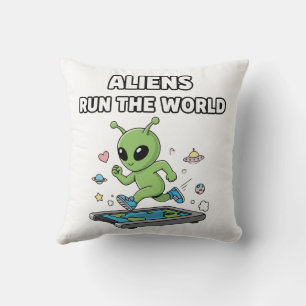 Coussin Les aliens dirigent le monde