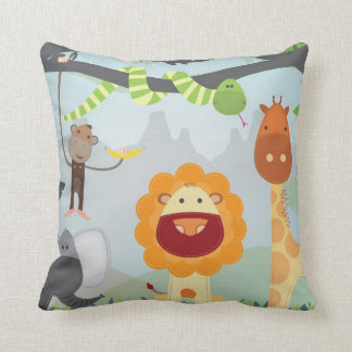 Coussin Les animaux de la jungle
