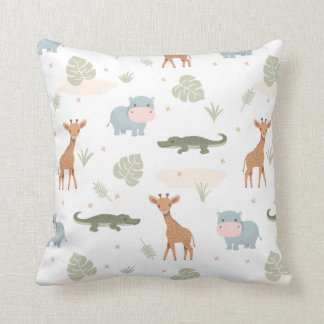 Coussin Les animaux de Safari lancent l'oreiller