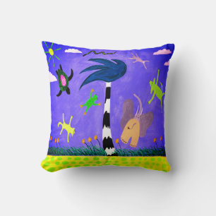 Coussin Les Animaux Sur L'Oreiller Du Vent