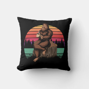 Coussin les années 70 Retro Bigfoot & Café