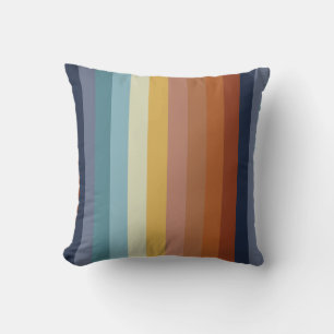Coussin les années 70 rétro vintage 60s bandes vibes