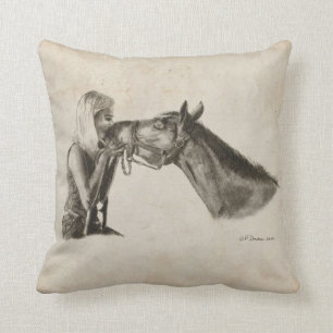 Coussin Les Baisers des chevaux