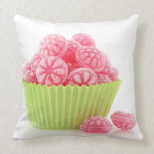 Coussin Les bonbons savoureux à sucrerie de framboise dan