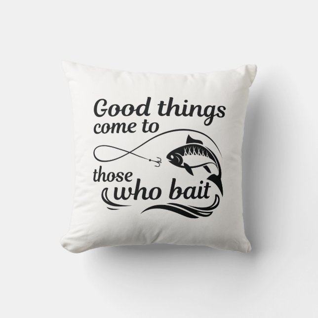 Coussin Les Bonnes Choses Viennent À Ceux Qui Attaquent (Recto)