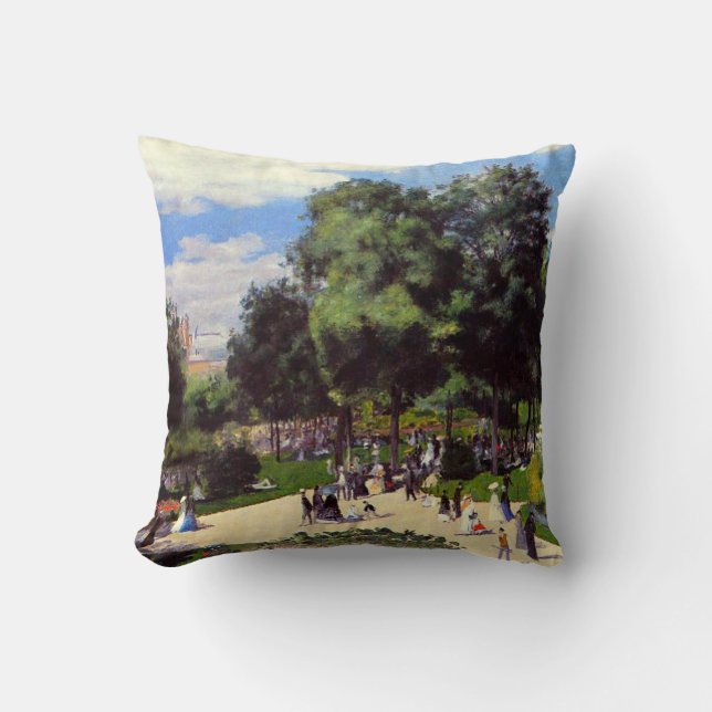 Coussin Les Champs-Elysées pendant le Salon de Paris de 18 (Recto)