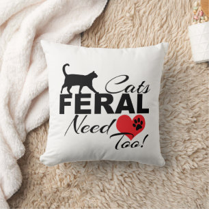 Coussin Les Chats Faux Ont Besoin D'Amour Trop Laveur
