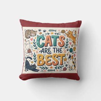Coussin Les chats sont les meilleurs