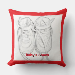 Coussin Les chaussures de bébé