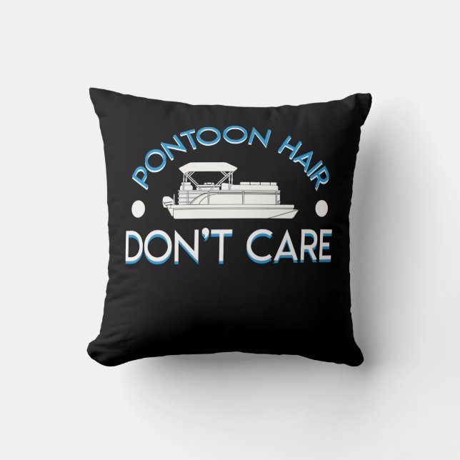 Coussin Les cheveux de ponton d'amant de bateau de ponton (Recto)