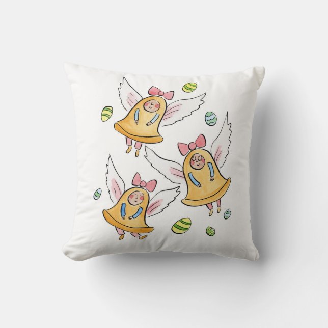 Coussin Les Cloches de Pâques (Recto)