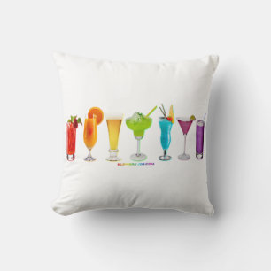 Coussin Les cocktails alcoolisés de SlipperyJoe pour la co