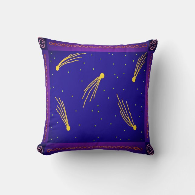 Coussin Les comètes lancent l'oreiller (Recto)
