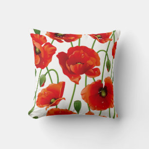 Coussin Les coquelicots lancent l'oreiller