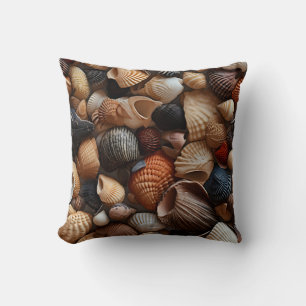 Coussin Les Coquillages Balnéaires Lancer L'Oreiller