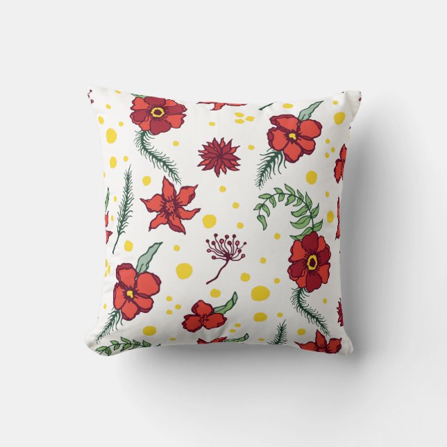 Coussin Les délices floraux d'hiver (Recto)