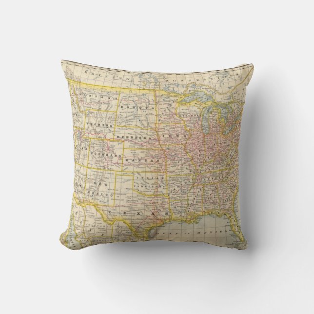 Coussin Les Etats-Unis 4 (Recto)
