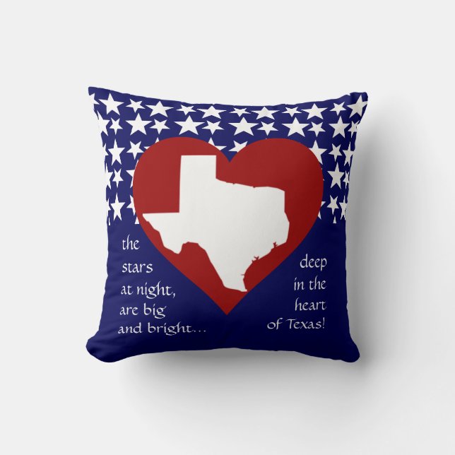 Coussin Les étoiles de nuit...Au coeur du Texas ! (Recto)