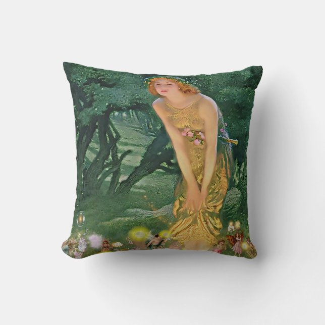 Coussin Les fées au clair de lune (Recto)