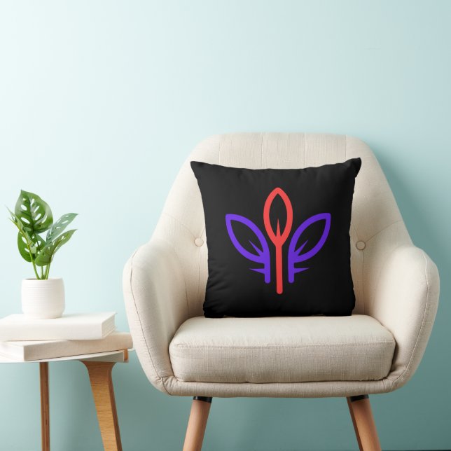 Coussin Les feuilles colorées (Chaise)