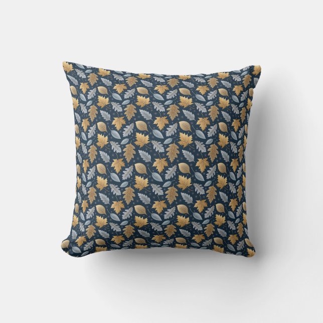 Coussin Les Feuilles d'hiver tombés en poussière par Frost (Recto)