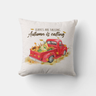 Coussin Les feuilles tombent L'automne appelle lancer l'or