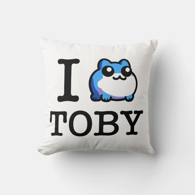 Coussin Les Gens Aiment Toby (Recto)
