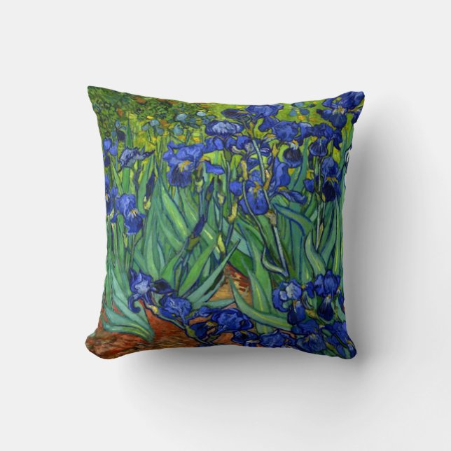Coussin Les iris de Van Gogh (Recto)