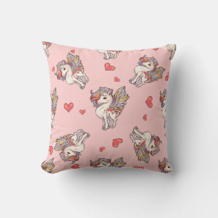 Coussin Les licornes du coeur