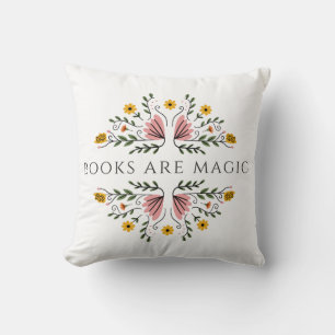 Coussin Les livres sont magiques