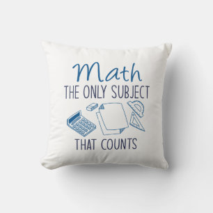 Coussin Les Maths Le Seul Sujet Qui Compte