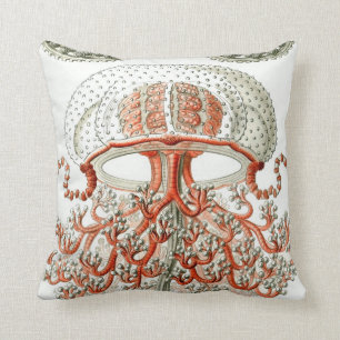 Coussin Les méduses aquatiques de Haeckel de ~ de la vie