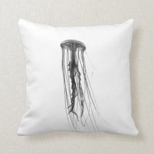 Coussin Les méduses silhouettent le carreau de