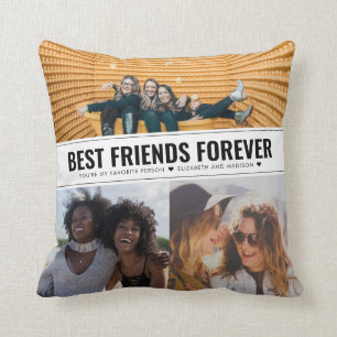 Coussin Les meilleurs amis d'aujourd'hui pour toujours BFF