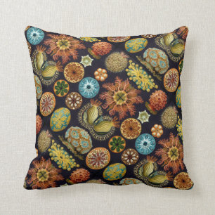 Coussin Les merveilles océaniques d'Ernst Haeckel