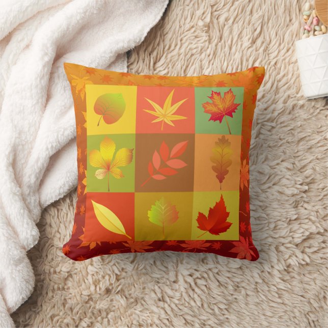 Coussin Les nuances d'automne Feuilles de l'érable (Couverture)