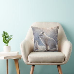 Coussin "Les obligations décongelées : le renard arctique