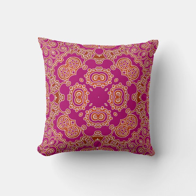 Coussin Les ornements de style indien (Recto)