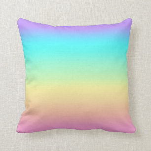 Coussin Les pastels du printemps arc-en-ciel en effervesce