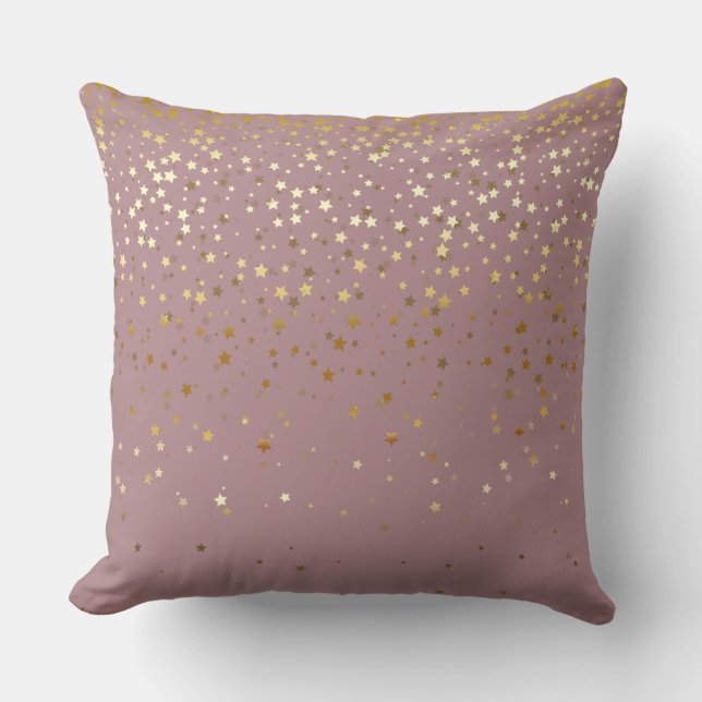 Coussin Les petites étoiles d'or d'intérieur ajustent (Recto)