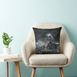 Coussin Les phares Phare dans la tempête