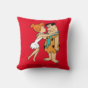 Coussin Les Pierrafeu   Wilma Kissing Fred