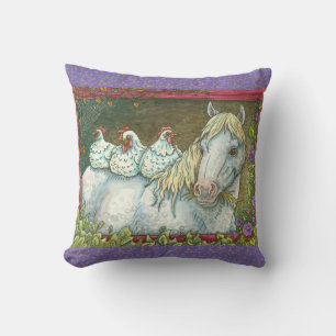 COUSSIN LES POINES DANS LA STABLE, LE CHEVAL JETTE DES BLO