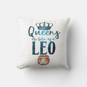 Coussin Les reines sont nées sous le signe du zodiaque LEO