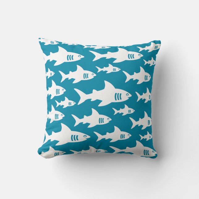 Coussin Les requins nageurs (Recto)