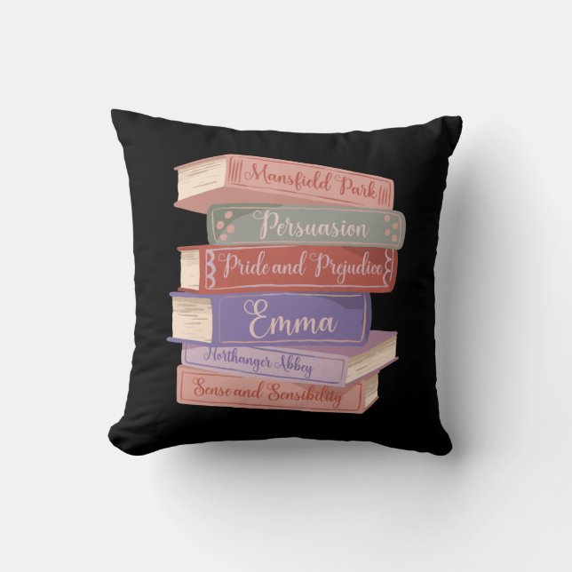 Coussin Les romans de Jane Austen V (Recto)
