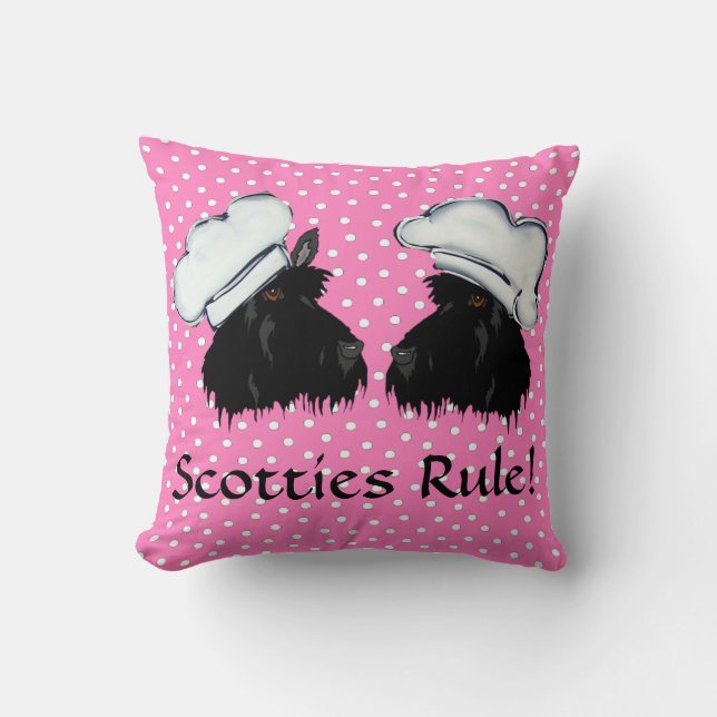 Coussin Les Scotties règnent ! (Recto)