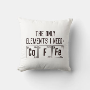 Coussin Les seuls éléments dont j'ai besoin